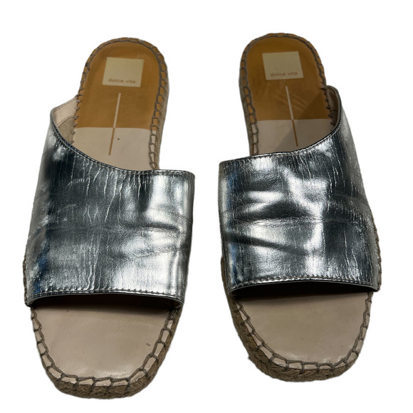 Dolce Vita Shoes - 🎉SOLD🎉 Dolce Vita - Flat silver Sandals - Size 11M